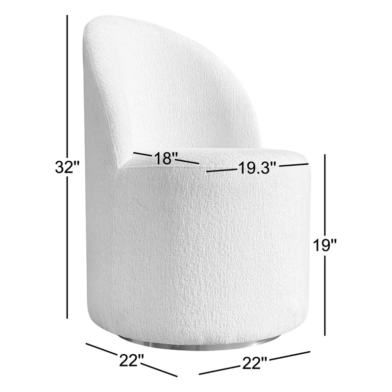 Reinolde Fully Upholstered Swivel Chair In Dune
