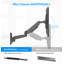 Fixation murale pneumatique pneumatique à hauteur réglable-55828427