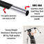 241.3cm L-Shaped Shower Curtain Pole