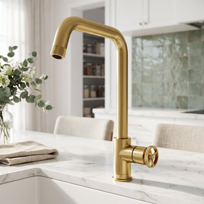 Cass Industrial 14 in. H Single Handle Kitchen Bar Faucet
