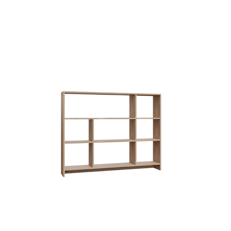 Komar 119.6cm H x 152.2cm W Standard Bookcase, Oak
