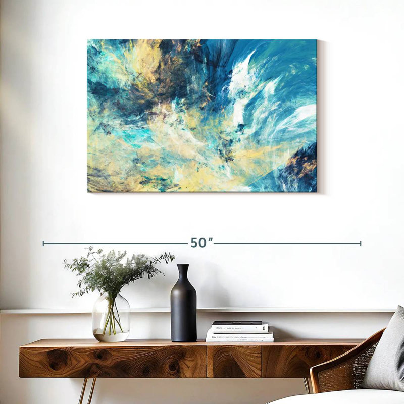 Avery Frosty Dynamic Abstract, 24" H x 36" W