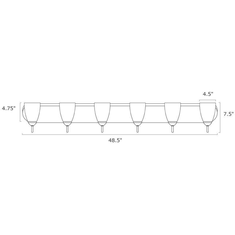 Ambrogia 6 - Light Dimmable Vanity Light