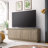 Presque Rectangular TV Stand for TV's up to 75" in White-1066765789