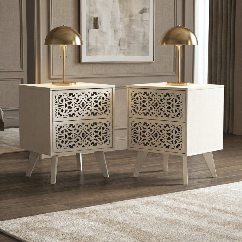 Arrastia 2 Drawer Nightstand (Set Of 2)