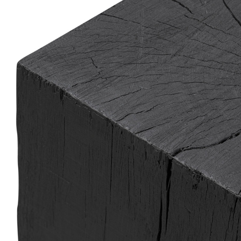Vesto End Table-Black Resin