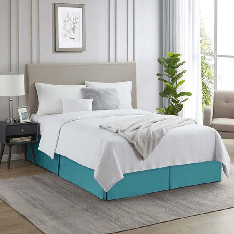 Luxury Pleated 14" Bed Skirt, Teal, Full XL
