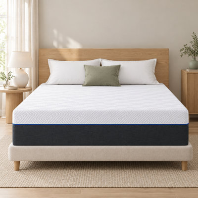 10 Inches Cooling Medium Gel Memory Foam Mattress With Breathable Cover & 10-Year Warranty