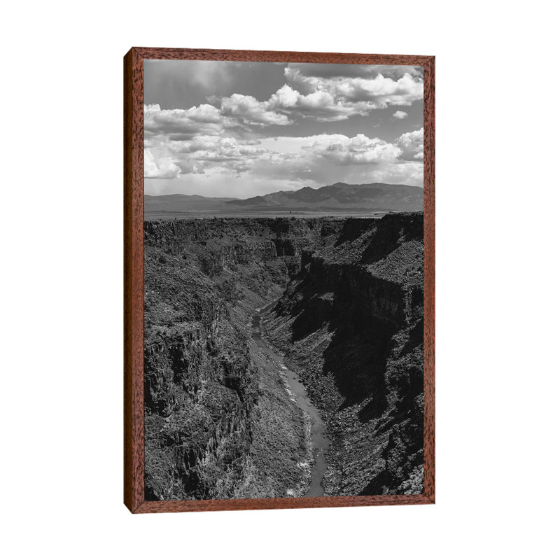 Rio Grande Gorge IV by Bethany Young - Print on Canvas, 101.6cm H x 66.04cm W x 3.81cm D, Classic Brown Wood Framed