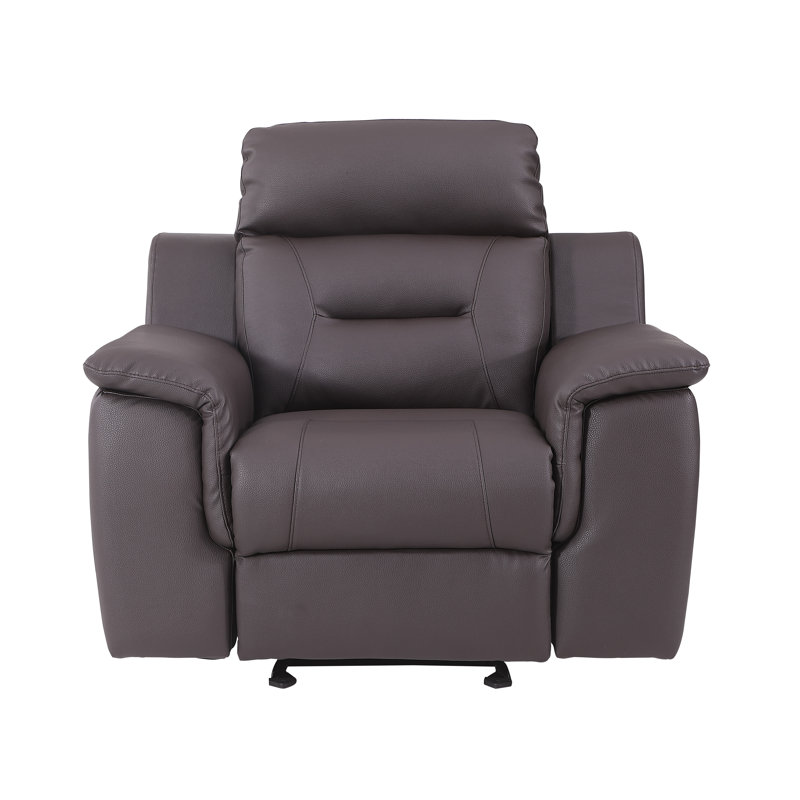 Fauteuil inclinable en cuir Global Brown