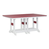 Berlin Gardens Garden Classic Regular Top With White Base Rectangular Counter Height Table