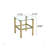 Makayiah 17.86'' W Glass Nightstand