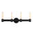 Saundria 4-Light Dimmable Matte Black Vanity light