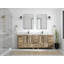 Ensemble de meuble-lavabo double 84 po Malibu-76007451