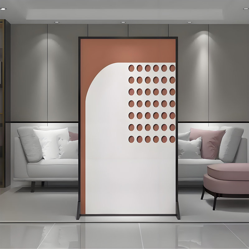 Écran d'art moderne minimaliste, 70.87" H x 31.5" W x 1.57" D