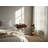 Solid Walnut Hardwood Floating Nightstand With Drawer | Bedside Table Floating Shelf For Bedroom
