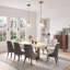 Suspension moderne en laiton et verre martelé de 25 cm, intensité variable, avec cordon ajustable