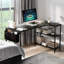 Foldable Modular Iron Computer Desk