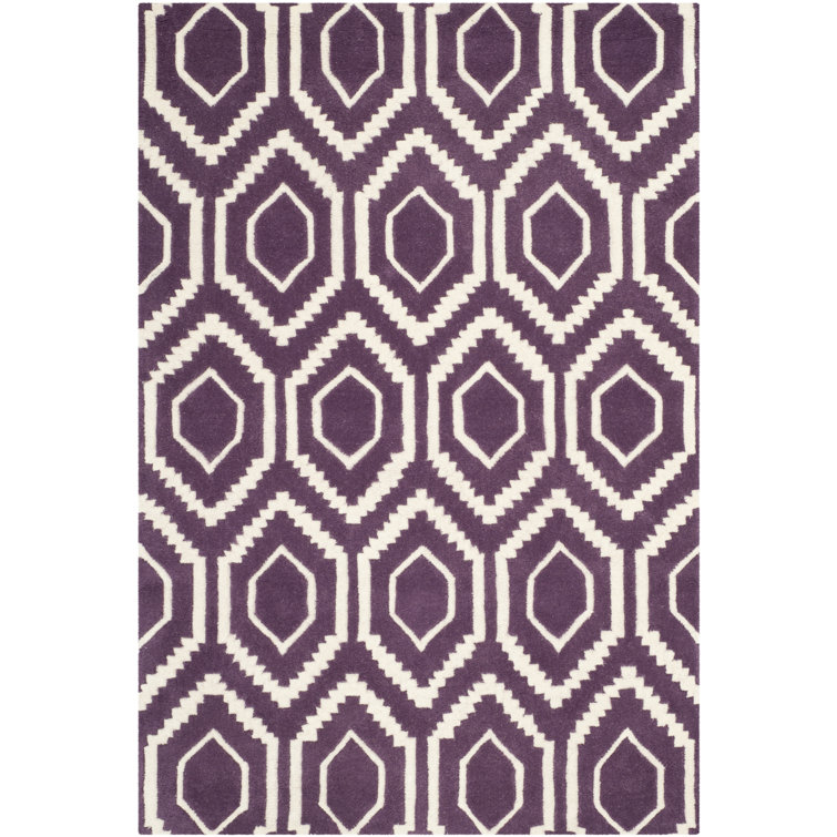 Deedie Hand Tufted Wool Geometric Rug