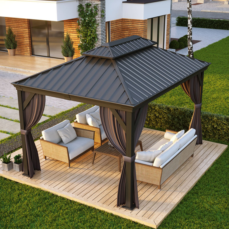 4m x 3m Aluminum Patio Gazebo