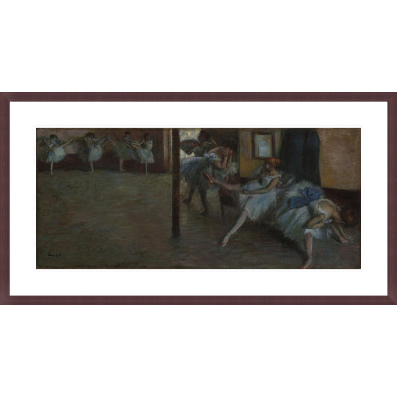The Ballet Rehearsal (La Salle de Danse) par Edgar Degas, impression giclée encadrée, H 22,24 po x l 41,5 po