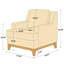 Fauteuil d'appoint rembourré Chatav-107175891