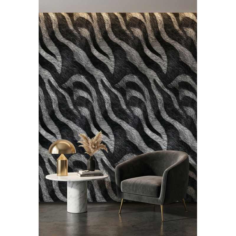 Papier peint à motif animalier