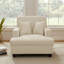 Chaise longue rembourrée en tissu 39,76 po-1984748422