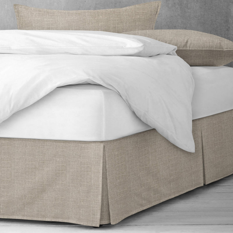 Linen Bed Skirt, King, 15"