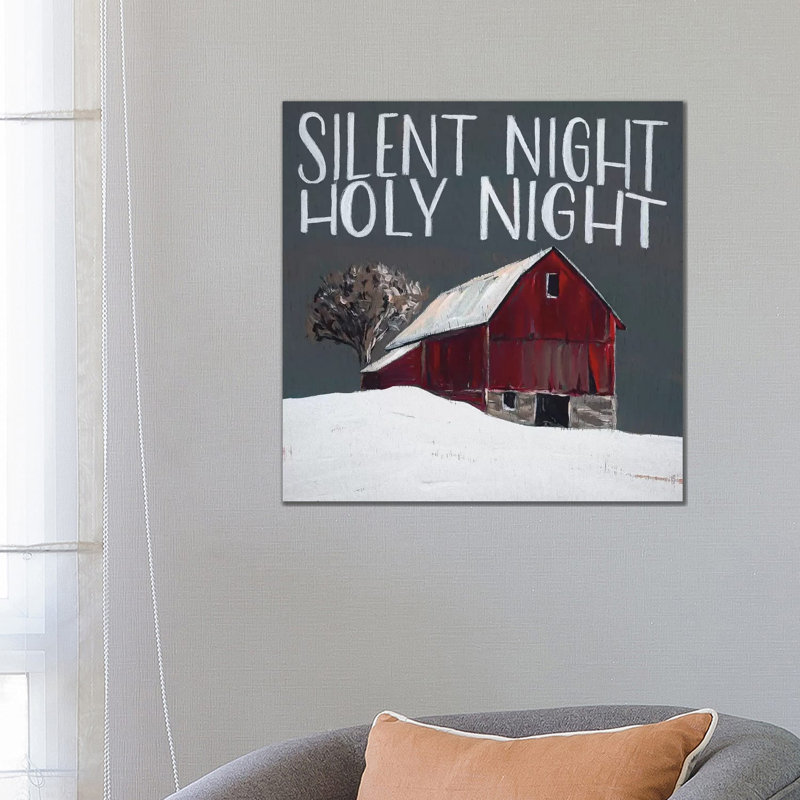 Silent Night Holy Night by Michele Norman - Wrapped Canvas Print, 66.04 cm H x 66.04 cm W x 1.91 cm D