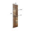 Porte de grange pliante à deux plis avec quincaillerie coulissante Coast Sequoia H 84 po-87816805-87816804