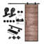 Porte de grange en bois avec quincaillerie d'installation - hauteur de 84 po-79201164-79201163