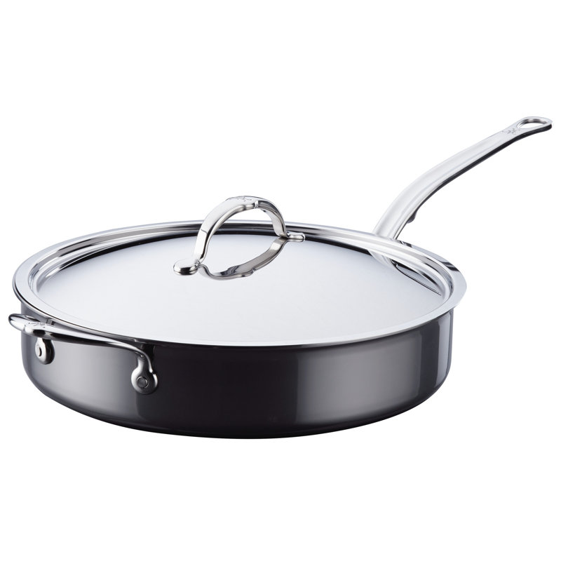 Hestan NanoBond Covered Saute' w/ Helper Handle, 5 qt.