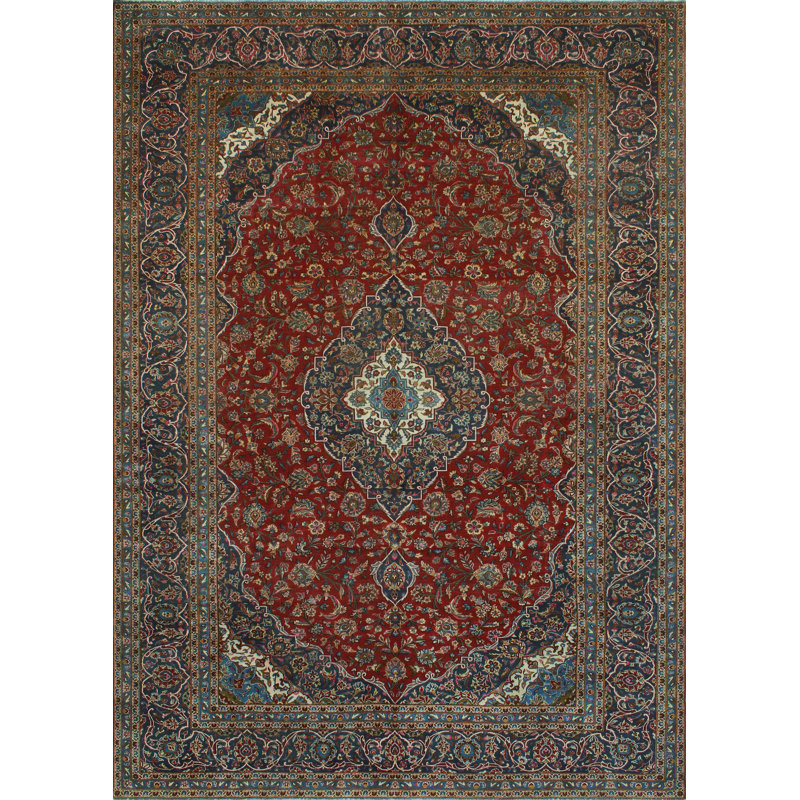 Tapis rouge unique 9 pi 9 po x 13 pi 10 po Cordney