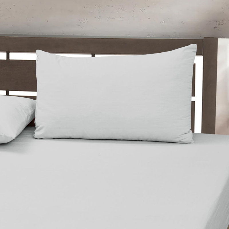 Ewoud Super Soft Microfiber Fitted Sheet – 25cm Deep Pocket, Brushed Finish, Single (3'), Grey