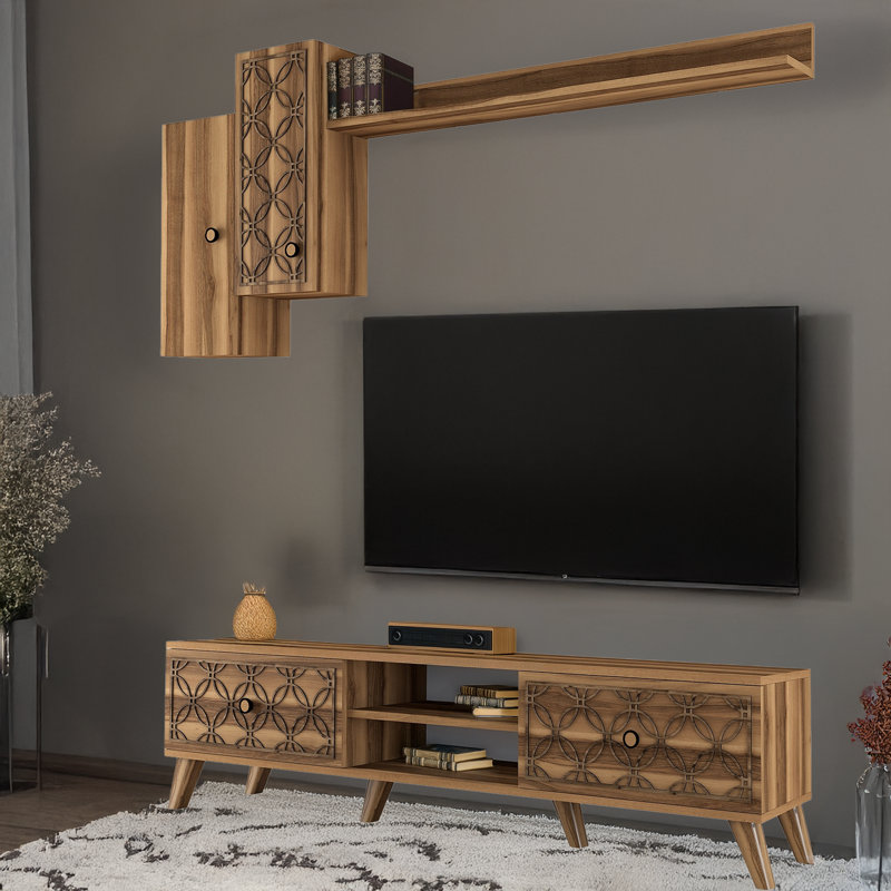 Foster Entertainment Center for TVs up to 70", Dark Brown