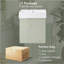 Meuble-lavabo flottant moderne de 21,6 po avec lavabo en céramique - parfait pour les petites salles de bain, rangement à gauche