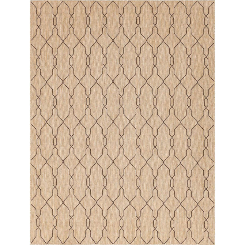 Tapis d'extérieur Preen couleur chameau, Rectangle 9 pi x 12 pi