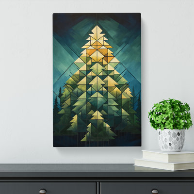 Pine Tree Geometric - No Frame Print