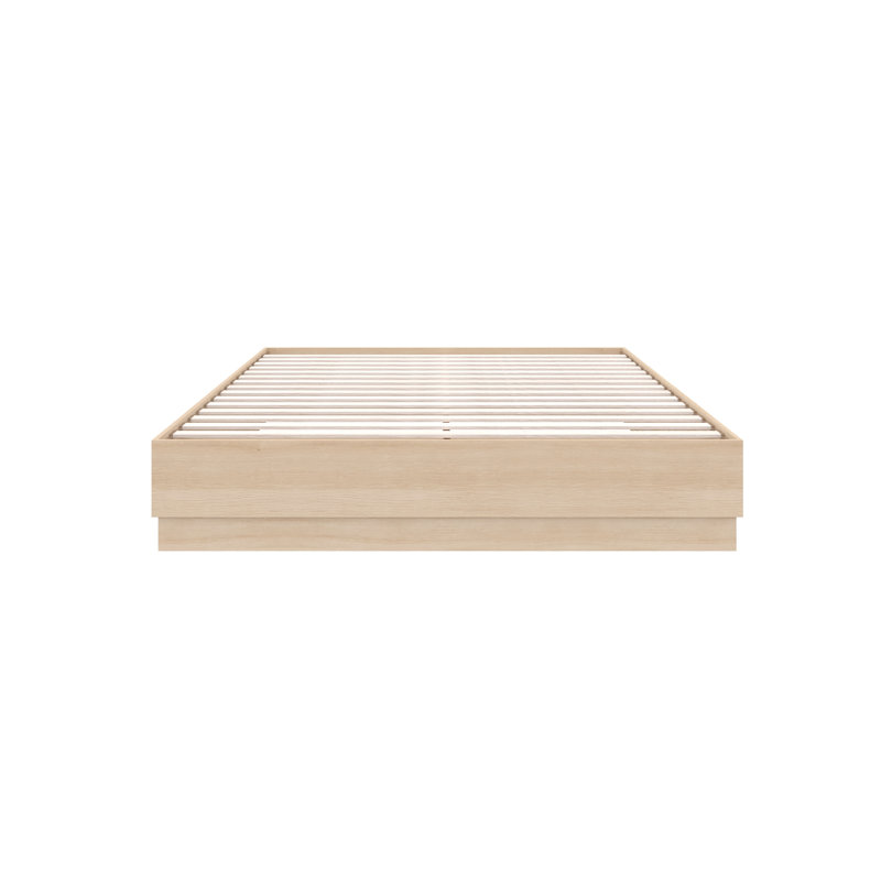 Lit plateforme Jodeen, Beige, Double