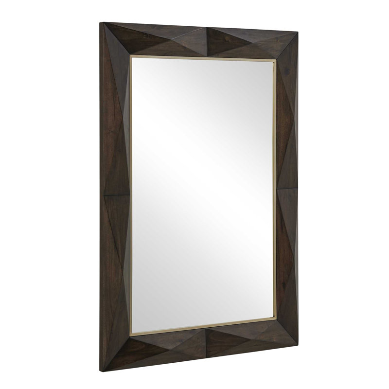 Uttermost Diamond In The Rough Wood Mirror