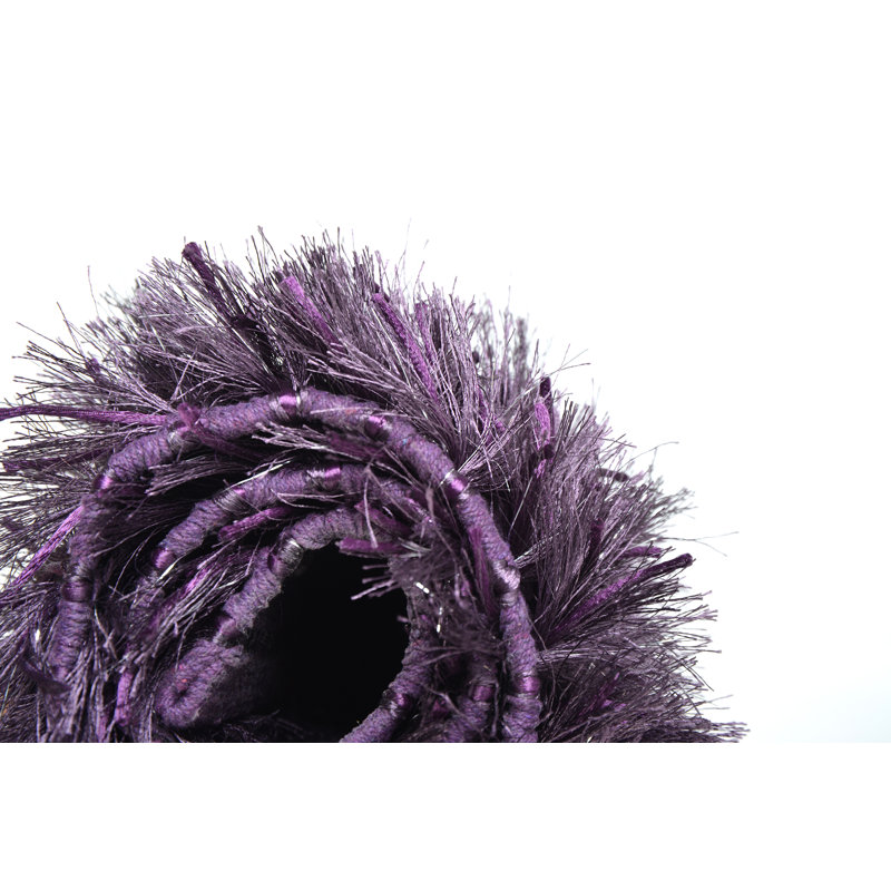 Alisande Sparkle Pedestal Mat, Purple