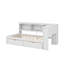 Lit de jour simple avec 2 tiroirs de rangement et ports USB-1389825442