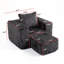 Assise en velours côtelé simple avec siège noir, siège souple, rembourrage haute densité, look moderne, style décontracté, salon sans assemblage et confortable