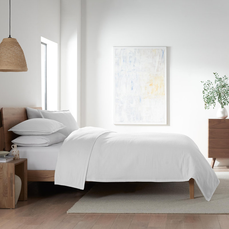 Clean Design Home Homestead White Coverlet Set, Twin Extra Long Coverlet / Bedspread