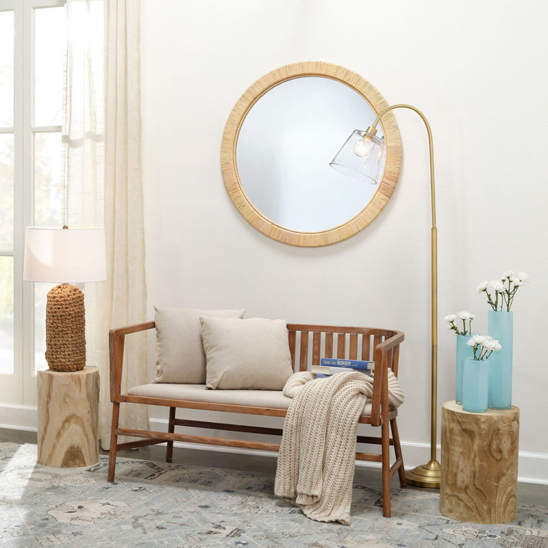 Bethania Rattan Flat Wall Mirror