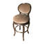 Sovereign Upholstered Stool with Solid Wood Frame-64578517