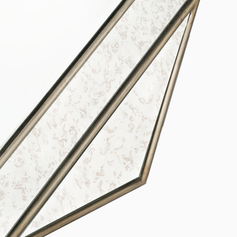 Miroir mural 35,4 "Modern Glam Hexagon