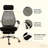 High Back Mesh Office Chair Swivel Reclining Computer Desk Chair With Retractable Footrest,Headrest,Padded Armrest