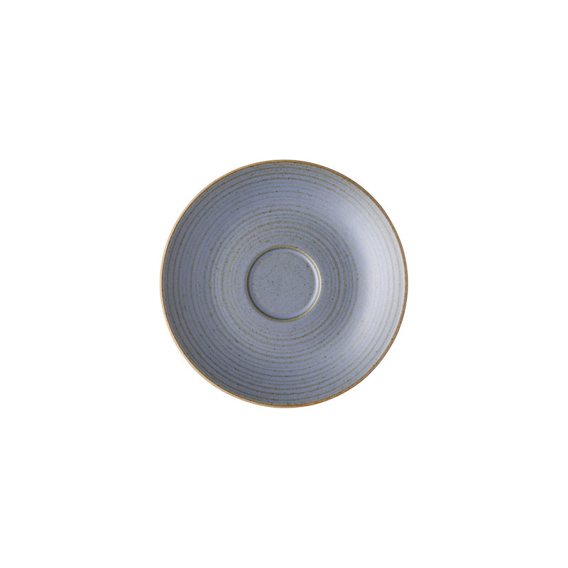 Nature Stoneware Saucer, Water Blue